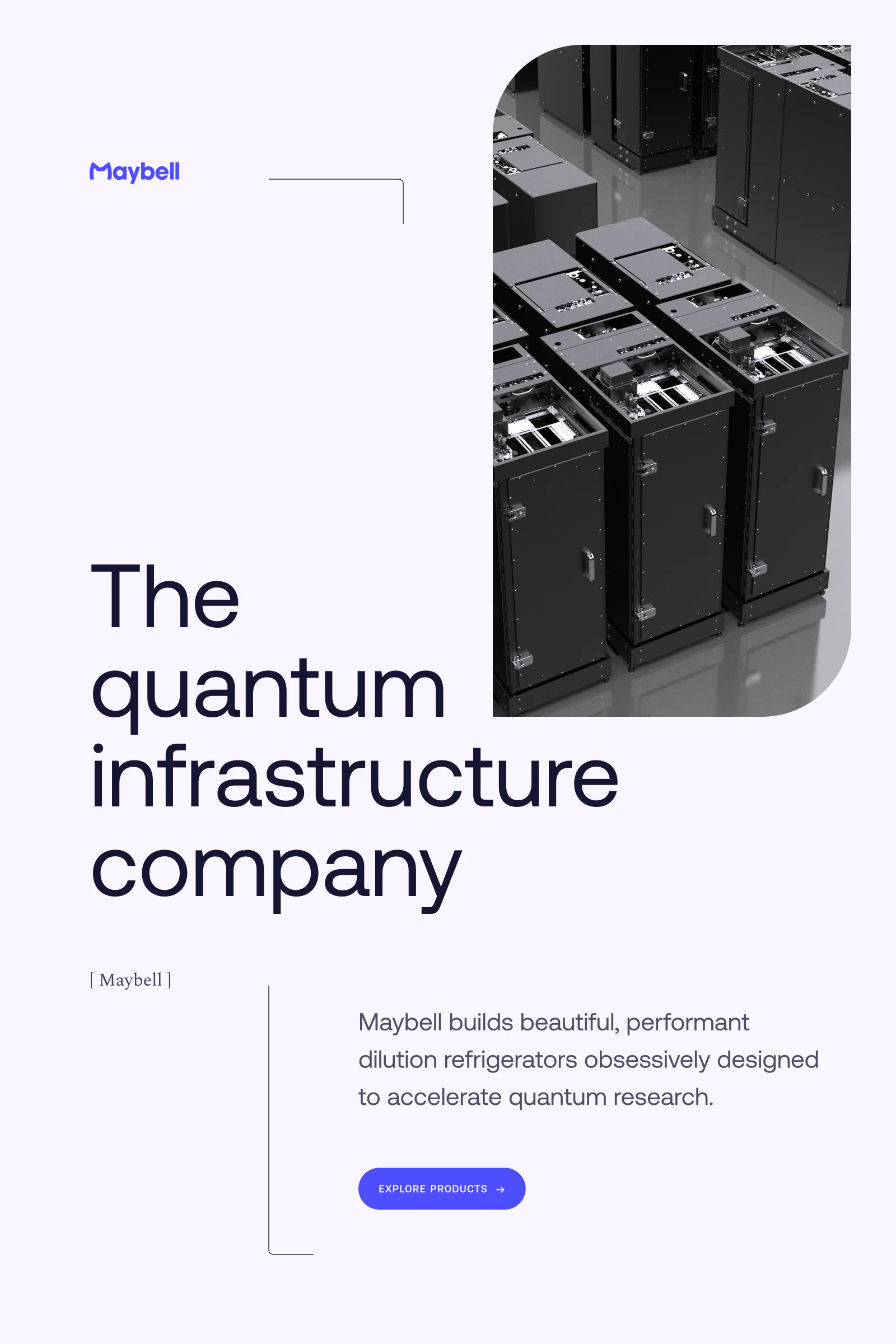 Maybell Quantum brand and website design.